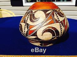 Old Acoma Pueblo Jar 6'' x 8'' Bowl Pot Vintage NR Native American Vintage
