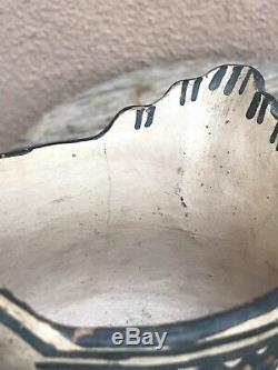 Old Antique Tesuque Pueblo Indian Native American Pottery Pitcher Whirling Log