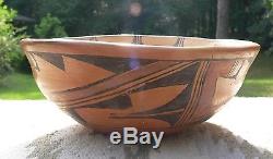 Old Native American Hopi Ceremonial pottery bowl (YouTube video added)