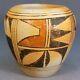 Old Native American Hopi Pueblo Polychrome Pot Pottery 4 1/4 x 4