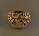 Old Traditional Acoma Pueblo Indian Pot Squash Blossom Polychrome 6.5 x 8.5