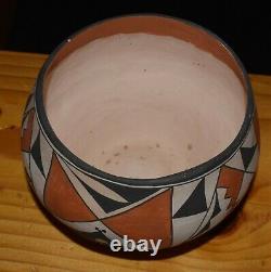 Older Handcoiled Acoma Bowl/unsigned Free Shipping 1960/70's