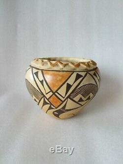 Original Antique 19th C. Native American Pueblo Acoma Pottery Olla New Mexico
