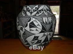 Outstanding Olderextra Large Gary/rachel Concho Hand Coiled Acoma Olla/free Ship