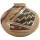 Oversized Antique Native American Acoma Polychrome Pottery Olla Jar