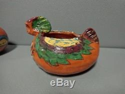 PAMUNKEY POTTERY NATIVE AMERICAN Vase Fish Bowl Bird Ashtray DAISY BRADFORD DB