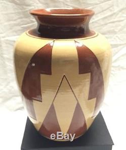 Pine Ridge Sioux Pottery Vase 8.5 tall O. Cottier