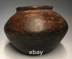 Pre-Historic Native American Mogollon / Salado Ware Pottery Round Bottom Jar