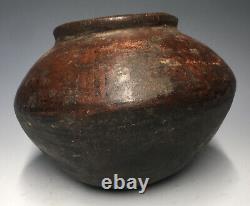 Pre-Historic Native American Mogollon / Salado Ware Pottery Round Bottom Jar