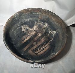 Pre-historic Native American Anasazi Pottery Bowl 9 X 4