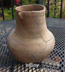 Prehistoric Anasazi Native American Cooking Vessel Pot Repaired