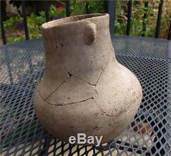Prehistoric Anasazi Native American Cooking Vessel Pot Repaired