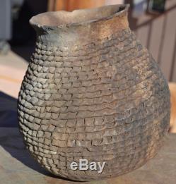 Prehistoric Native American Anasazi Corrugated Cooking Pot