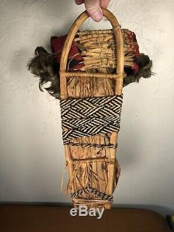Quechan Cradleboard 1939 Dated Pottery Head Native American Yuma Arizona