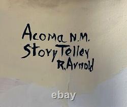 RACHEL ARNOLD ACOMA STORYTELLER NATIVE AMERICAN POTTERY / LARGE 14 x 13 x 18