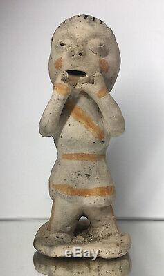 RARE 19th C. Tesuque Pre-Rain God Era Curio Native American Pueblo Pottery