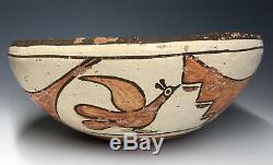 RARE 20th C. Native American Zia Seferina Bell Pottery Bowl Southwestern Pueblo