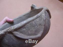RARE AUTHENTIC BAT EFFIGY MISSISSIPPIAN POTTERY BOWL FROM MISSISSIPPI CO, ARK