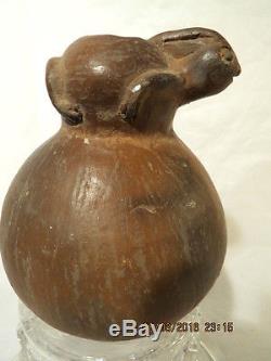 RARE! EARLY MOUND BUILDERS EFFIGY POT possibly a copy