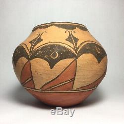 RARE & Fine Zia Antique Native American Pottery Jar Vessel Historic Artifact