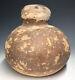 RARE Mississippian Native American Pottery Human Effigy Water Bottle Terracotta