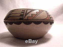 RARE Polychrome Pottery Vase Bowl Carlos Carmelita Dunlap 1976 San Ildefonso