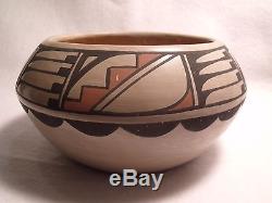 RARE Polychrome Pottery Vase Bowl Carlos Carmelita Dunlap 1976 San Ildefonso