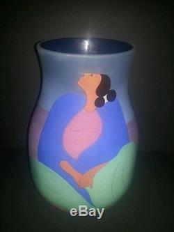 RC Gorman Pottery Vase Signed Art Navajo Native American limited edition 44/150