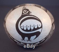 Rachel Concho Monochrome Acoma Pueblo Native American Indian Pottery Seed Pot