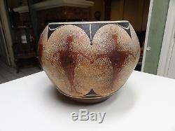 Ralph Aragon pot pottery Large signed native american Zia Pueblo pottery NW