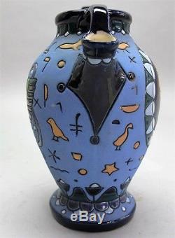 Rare ART NOUVEAU AMPHORA Art Pottery Pitcher of Native American Indian c. 1920