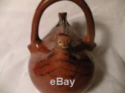 Rare Antique Maricopa Native American Wedding Vase Pottery