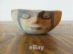 Rare Antique Mohave Indian Pottery Effigy Bowl