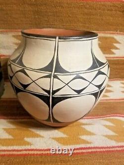 Rare Big 1950 12 Santo Domingo Native American Pottery Pot Jar Olla Unsigned