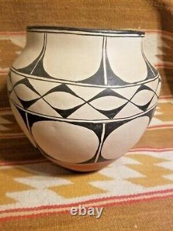 Rare Big 1950 12 Santo Domingo Native American Pottery Pot Jar Olla Unsigned
