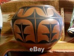 Rare Hugh 16 Santo Domingo Native American Pottery Pot Jar Olla Robert Aguilar