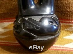 Rare Margaret Tafoya 11 Wedding Vase Black Pottery Santa Clara Native American