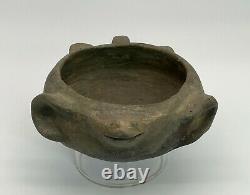 Rare Prehistoric Native American Caddoan Mississippian Effigy Pottery Vessel