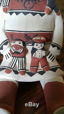 Rare San Ildefonso Cochiti Pueblo Pottery Storyteller Rose M. Brown