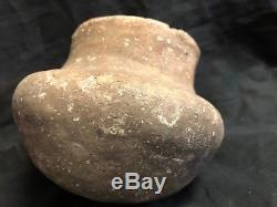 Rare Solid Pottery Jar / Bowl Found In S. W. Kentucky Native American Indian Pot