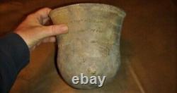 Restored Ark Foster Trailed Caddo Jar Ancient Native American Indian Pottery