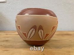 Reycita Garcia San Juan Pueblo Pottery Sun Vase Native American