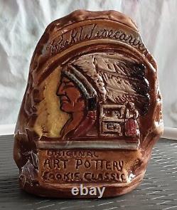 Rick Wisecarver Original Art Pottery Cookie Classic Sign Native American 6 High
