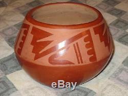 Rose Gonzales San Ildefonso Native American Large Pottery Bowl