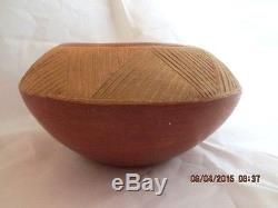 SAN JUAN PUEBLO Pottery Rosita Cata Bowl Native American Signed Handmade 7.5