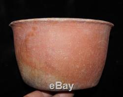 SUPERB Pre-Historic Salado Red Southwest Pottery Bowl SOLID