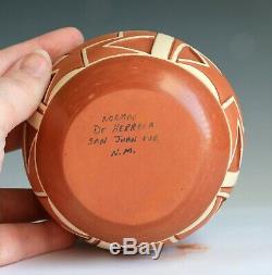 San Juan Pueblo Native American Pottery Bowl Norman De Herrera Ohkay Owingeh