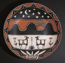 Santo Domingo Kewa Pueblo Pottery by Tenorio LARGE 18-inch Bowl