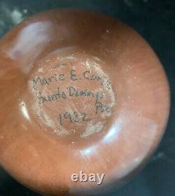 Santo Domingo Native American Pottery Vintage- Signed Marie E Coriz