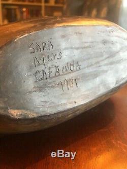 Sara Ayers Catawba Double headed Effigy Signed pottery